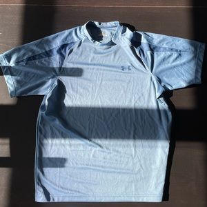 Men’s under armor, heat gear, blue, medium